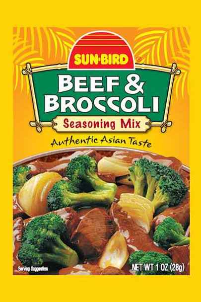 SUNBIRD: Mix Seasoning Beef and Broccoli, 1 oz New