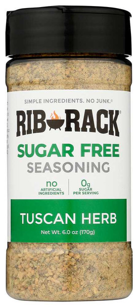 RIB RACK: Sugar Free Tuscan Herb Seasoning, 6 oz New
