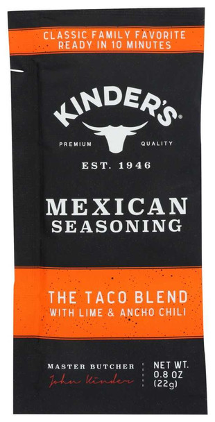 KINDERS: Seasoning Taco Blend, 0.8 OZ New