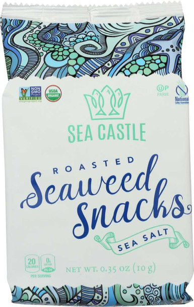 SEA CASTLE: Roasted Seaweed Sea Salt, 0.35 oz New