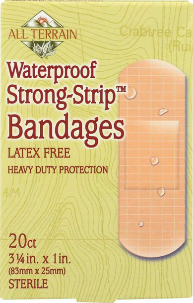 ALL TERRAIN: Waterproof Strong Strip Bandages, 20 pc New