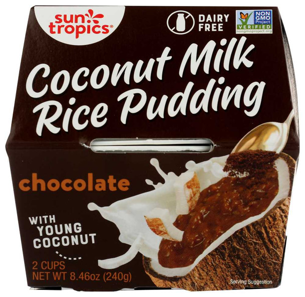 SUN TROPICS: Coconut Rice Pudding Cocoa, 8.46 oz New