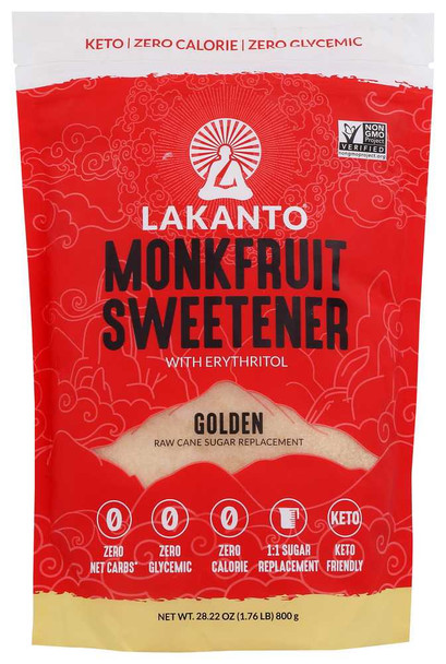 LAKANTO: Sweetener Golden Monkfruit, 28.22 oz New