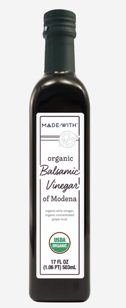 MADE WITH: Vinegar Balsamic Org, 17 OZ New