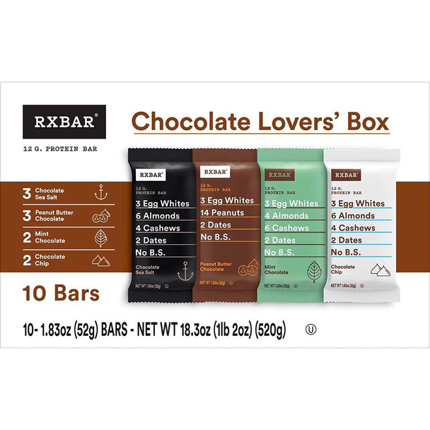 RXBAR: Variety Pack Bar 10Pc, 18.3 oz New