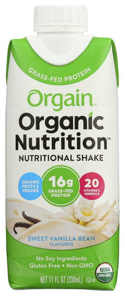 ORGAIN: Organic Nutrition Shake Sweet Vanilla Bean, 11 fo New