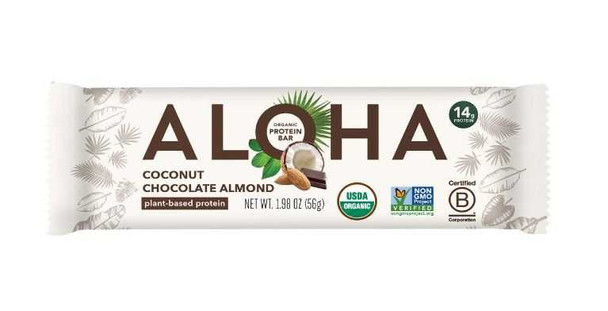ALOHA: Coconut Chocolate Almond Protein Bar, 1.98 oz New