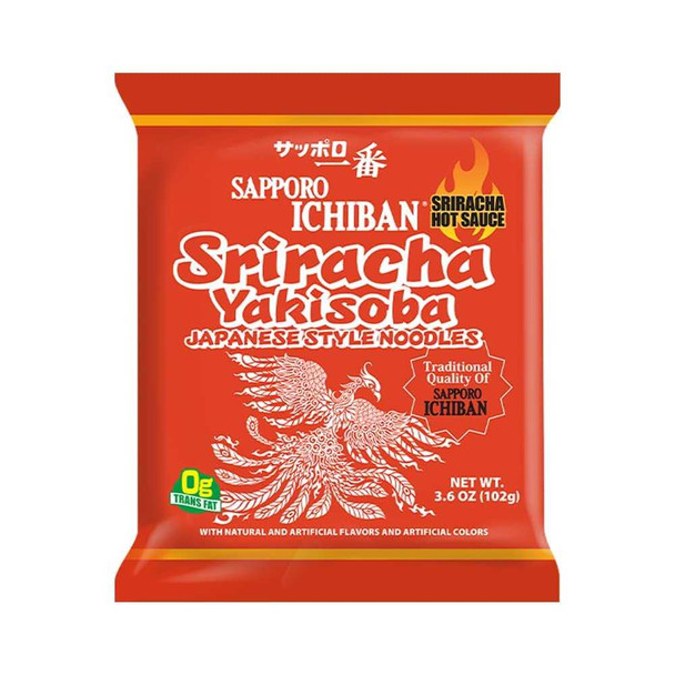 SAPPORO: Sriracha Yakisoba Chowmein, 3.6 oz New