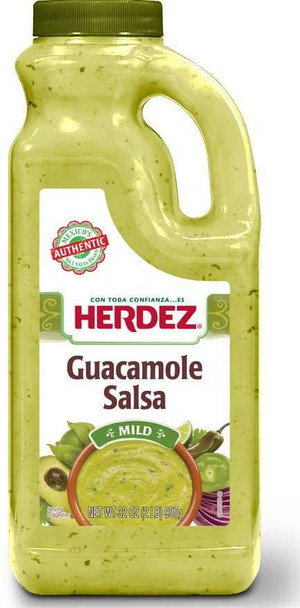 HERDEZ: Mild Guacamole Salsa Jug, 32 oz New