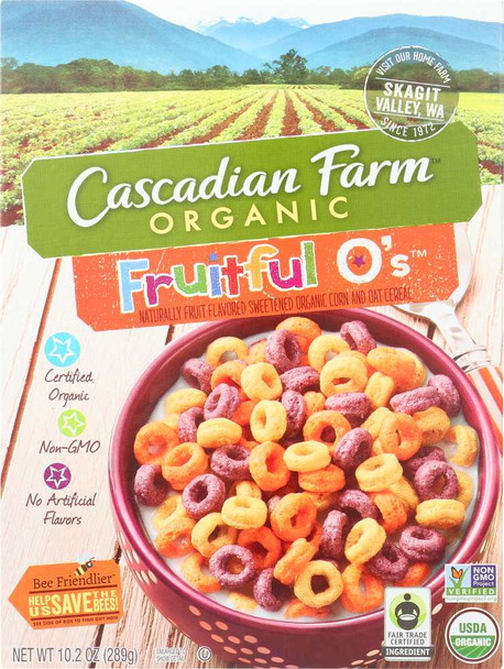 CASCADIAN FARM: Fruitful O's Cereal, 10.2 oz New