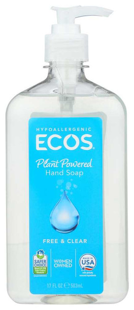 EARTH FRIENDLY: Handsoap Free & Clear, 17 oz New