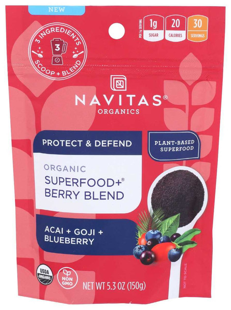 NAVITAS: Organic Superfood Berry Blend, 5.3 oz New