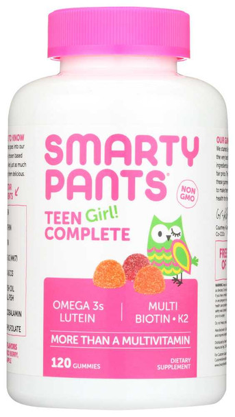 SMARTYPANTS: Vitamin Teen Girl Complete, 120 pc New