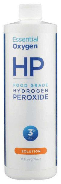 ESSENTIALOXYGEN: Hydrogen Peroxide 3% USP, 16 oz New