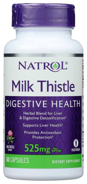 NATROL: Milk Thistle Advantage 525 mg, 60 veggie caps New