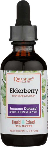 QUANTUM HEALTH: Elderberry Immune Defense Extract, 2 oz New