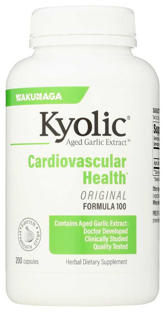 KYOLIC: Aged Garlic Extract Cardiovascular Original Formula 100, 200 Capsules New