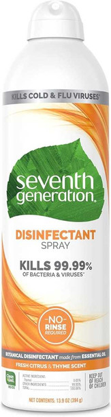 SEVENTH GENERATION: Fresh Citrus and Thyme Scent Disinfectant Spray, 14 oz New