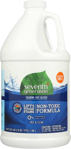 SEVENTH GENERATION: Free & Clear Chlorine-Free Bleach, 64 oz New