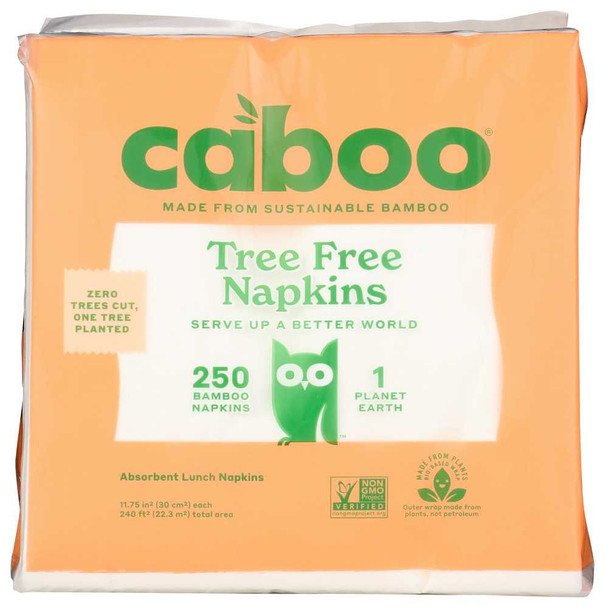 CABOO: 1-Ply Table Napkins 250 Sheets, 1 Pack New
