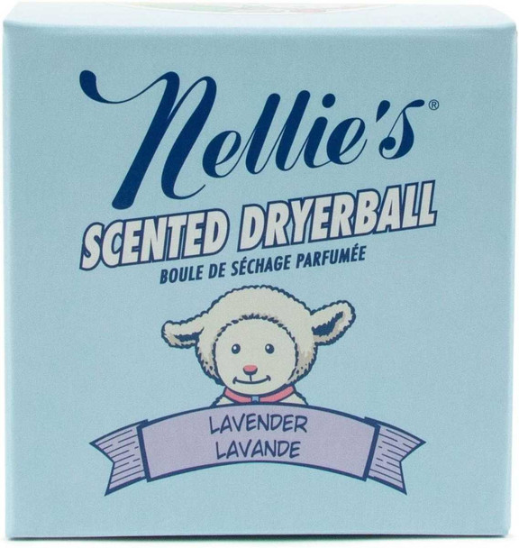 NELLIES: Lavender Scented Wool Dryerball, 1 ea New