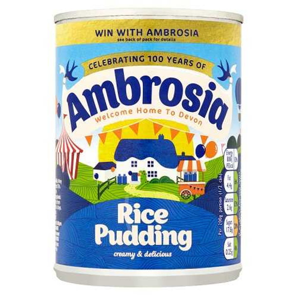 AMBROSIA: Rice Creamed. 14.1 oz New