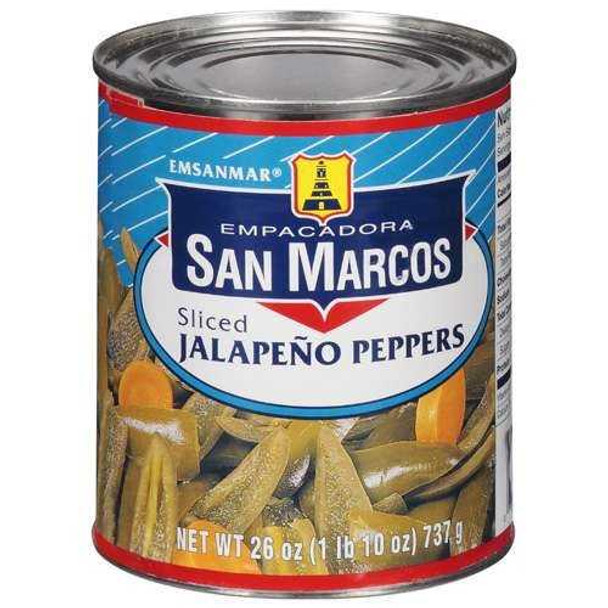 SAN MARCOS: Sliced Jalapeno Peppers, 26 oz New