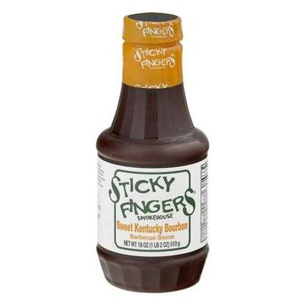 STICKY FINGERS: Sweet Kentucky Bourbon Barbecue Sauce, 18 oz New