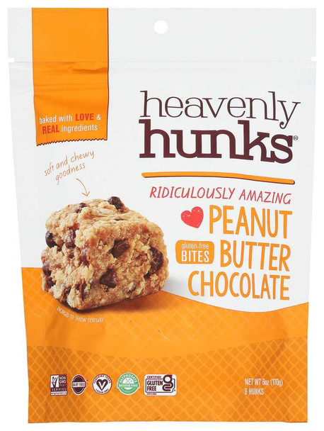 E&CS SNACKS: Peanut Butter Chocolate Heavenly Hunk Cookie, 6 oz New
