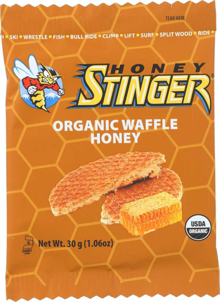 HONEY STINGER: Organic Honey Waffle, 1 Oz New