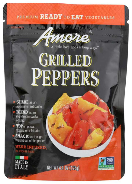 AMORE: Peppers Grilled, 4.4 oz New
