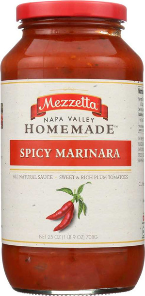 MEZZETTA: Napa Valley Bistro Spicy Marinara Sauce, 25 oz New
