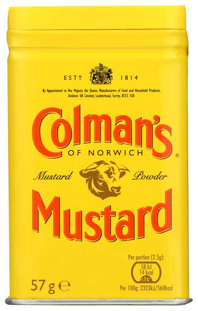 COLMANS: Mustard Double Superfine Powder, 2 oz New
