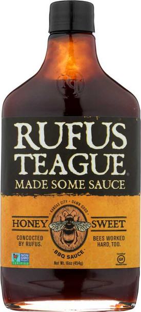 RUFUS TEAGUE: Honey Sweet Barbecue Sauce, 16 oz New