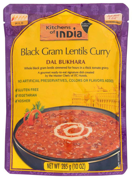 KITCHENS OF INDIA: Entre Ready To Eat Dal Bukhara Curry, 10 oz New