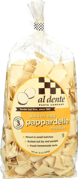 AL DENTE: Pappardelle Pasta Noodles Golden Egg, 12 oz New
