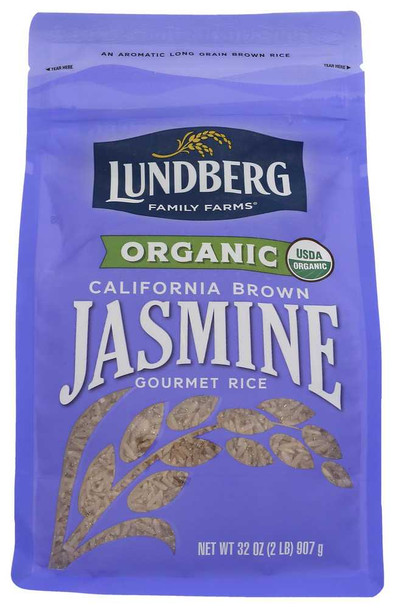LUNDBERG: Organic California Brown Jasmine Rice, 2 lb New