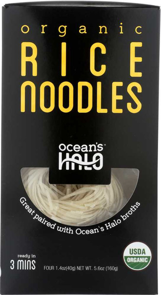 OCEANS HALO: Noodle Rice Org, 5.6 oz New