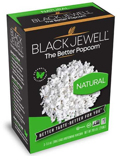BLACK JEWELL: Natural Popcorn, 21 oz New