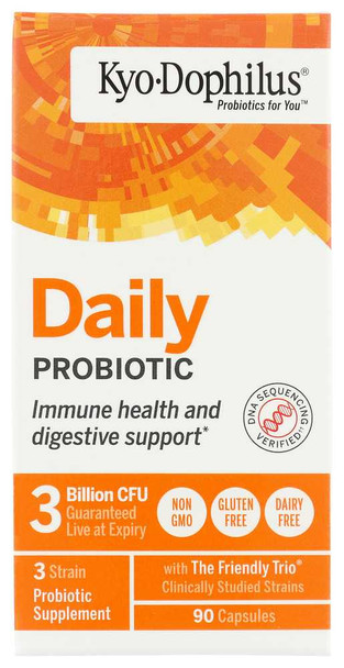 KYOLIC: Kyo-Dophilus Digestion And Immune Health Restore Balance Protect, 90 Capsules New