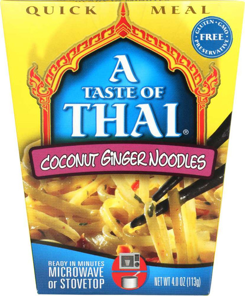 TASTE OF THAI: Coconut Ginger Noodles Quick Meal, 4 oz New
