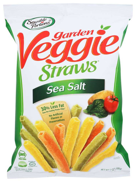 SENSIBLE PORTIONS: Garden Veggie Straws Sea Salt, 7 oz New