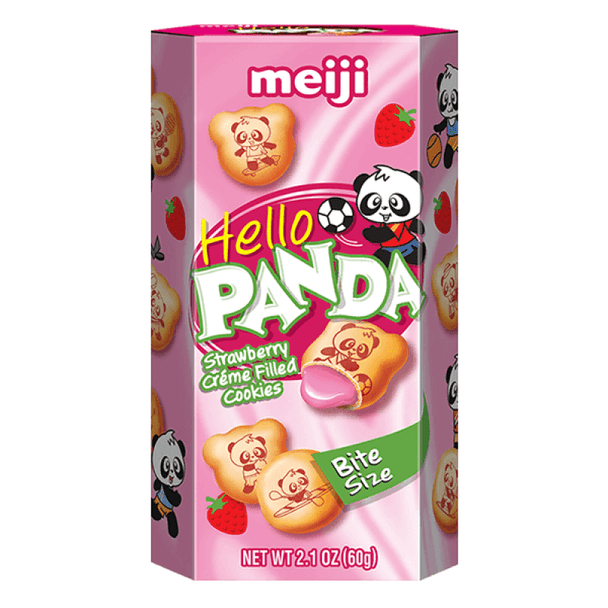 MEIJI: Cookie Strbry Hello Panda, 2.1 oz New