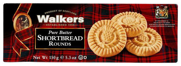 WALKERS: Pure Butter Shortbread Rounds, 5.3 oz New