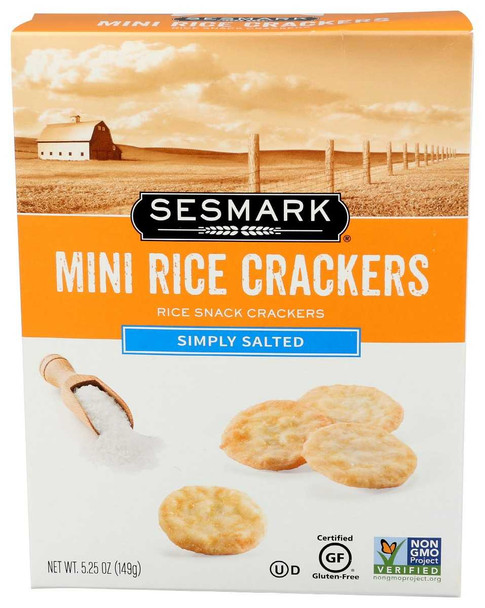 SESMARK: Simply Salted Mini Rice Crackers, 5.25 oz New