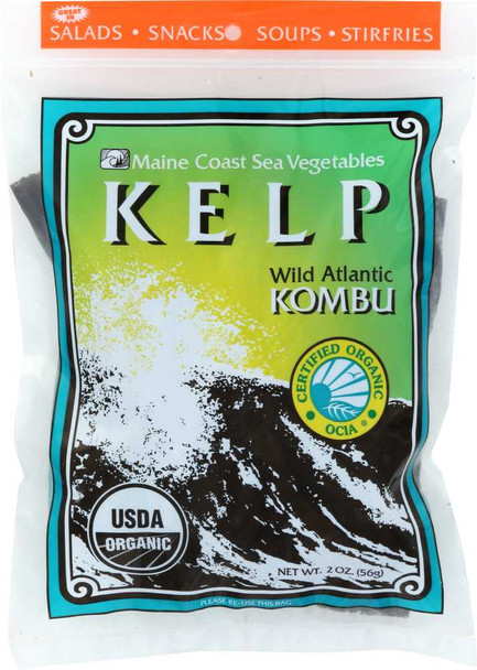 MAINE COAST: Sea Vegetables Kelp Wild Atlantic Kombu, 2 oz New