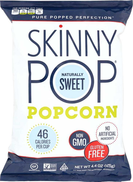 SKINNY POP: Naturally Sweet Popcorn, 4.4 oz New