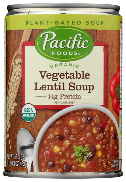 PACIFIC FOODS: Soup Veg Lentil Org, 16.3 OZ New