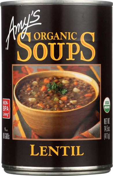 AMY'S: Organic Lentil Soup, 14.5 oz New