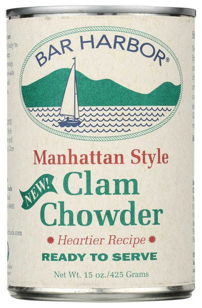 BAR HARBOR: Clam Chowder Manhattan Style, 15 Oz New